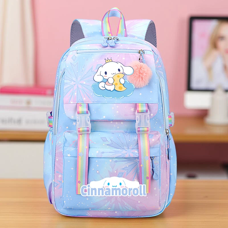 Cinnamoroll Backpack, Casual Travel Knapsack For Student With Adjustable Straps, Lightweight And Spacious for School & Daily Use