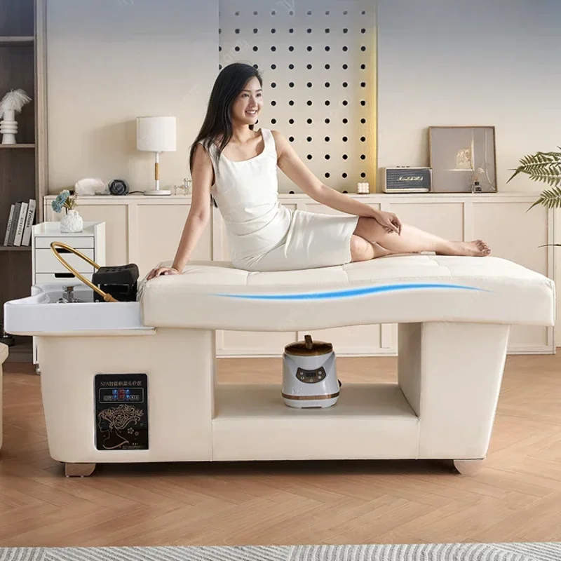 Head Spa Shampoo Stühle Friseursalon Stuhl Schönheitssalon Waschbecken Shampoo Waschbett Professionelle Damen