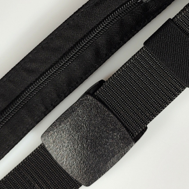 Men's Outdoor Tactical Storage Belt Nylon Invisible Hiking Cycling Anti Theft Wallet Belt Multi Functional Pants Belt