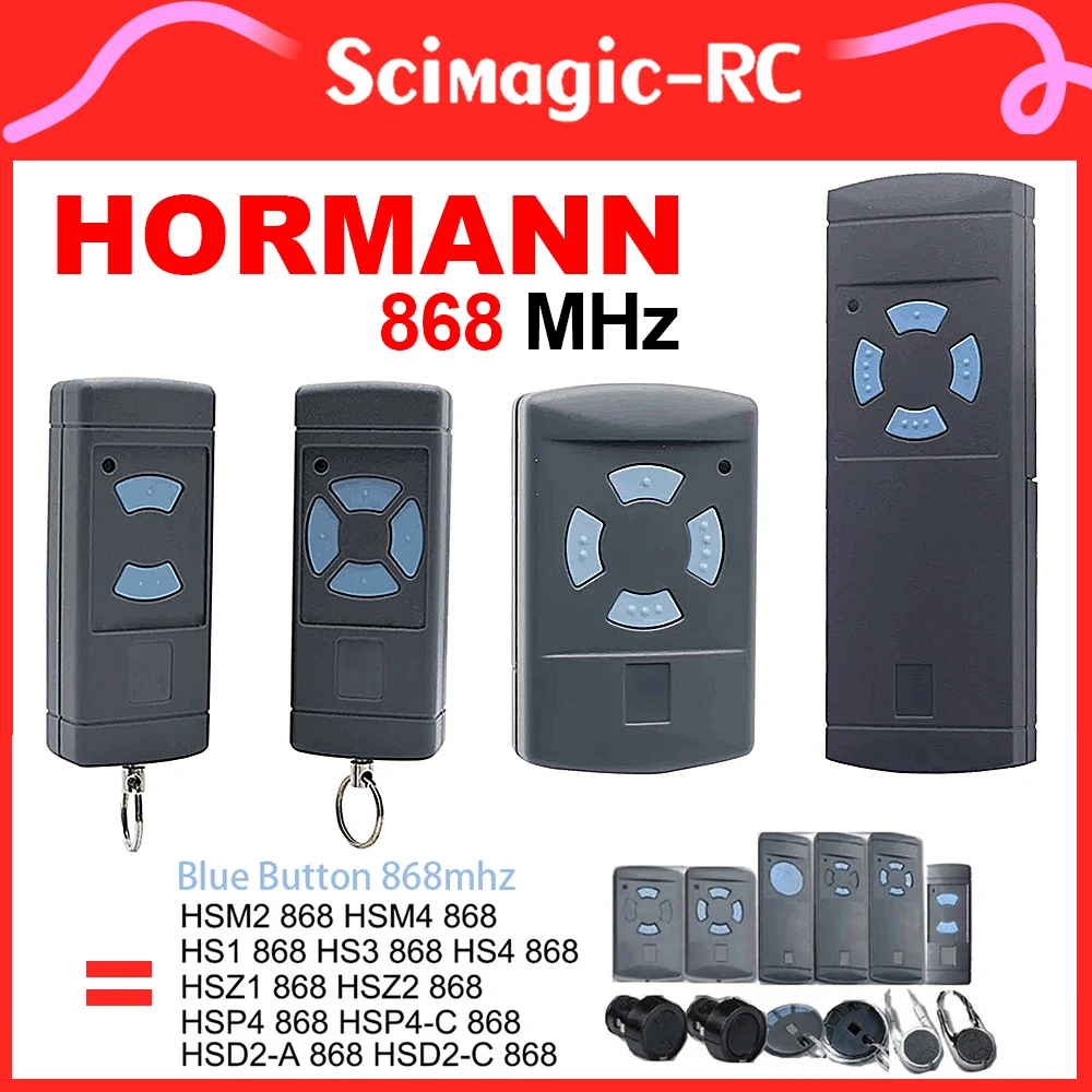 HORMANN Garage Gate Remote Control HORMANN HSM2 HSM4 868 MHZ trasmettitore portatile 868.35mhz HS1,HS2,HS4 ,HSE2,HSE4,HSZ1,HSZ2,HSP4,HSP4-c,HSD2-A,HSD2-c