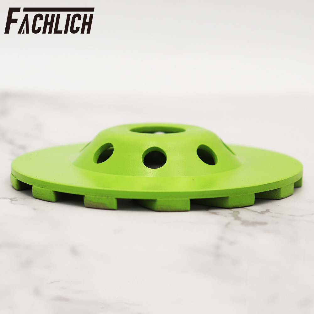 FACHLICH 1 Diameter100/115/125Mm Kim Cương Turbo Thiêu Kết Đá Mài Đá Cẩm Thạch Đá Hoa Cương Bê Tông Đánh Bóng Cup dụng Cụ