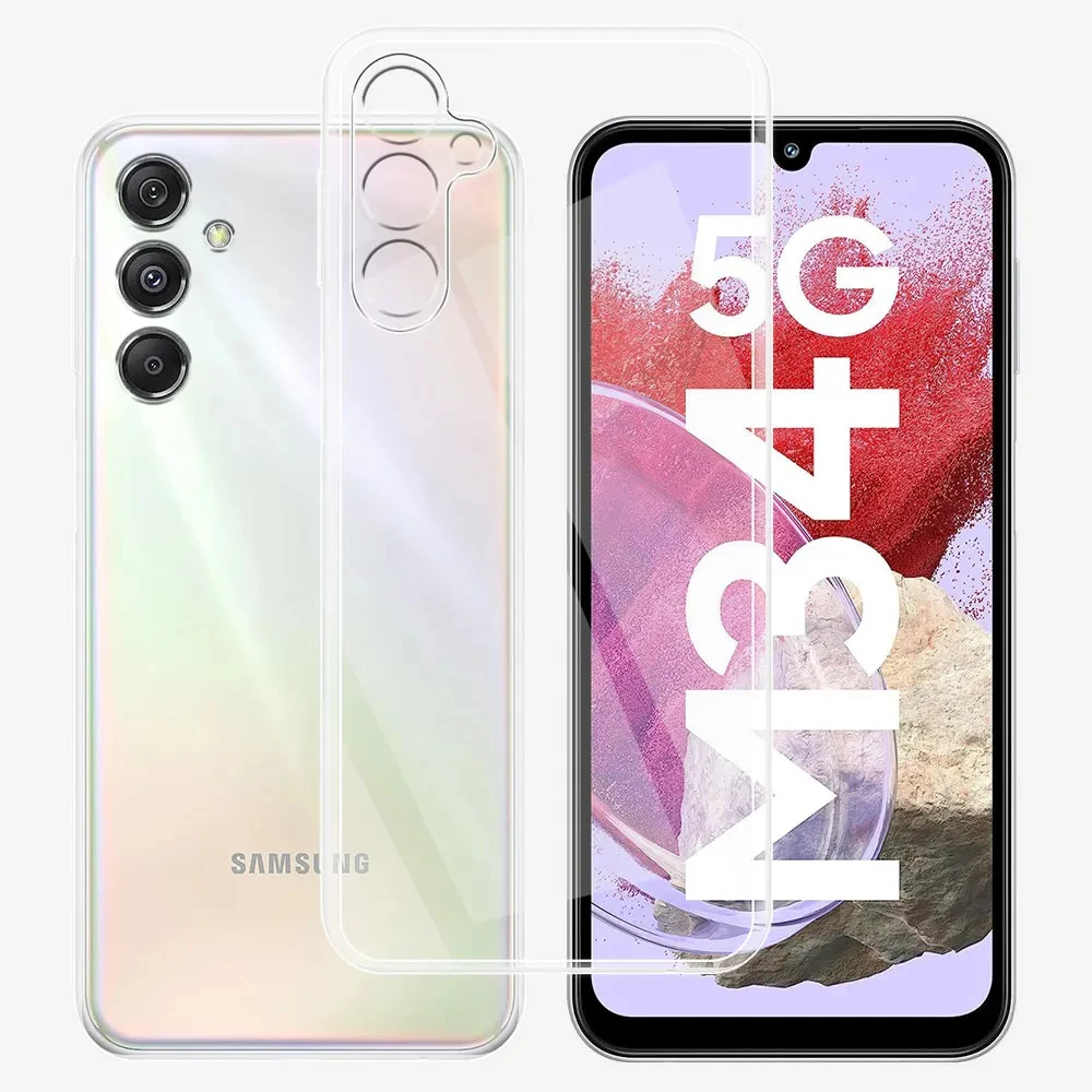 Funda ultrafina para Samsung Galaxy S24 S23 FE Plus Ultra A55 A35 A25 A15 A54 A34 A24 A14 A05S A50 A04S funda suave transparente de silicona