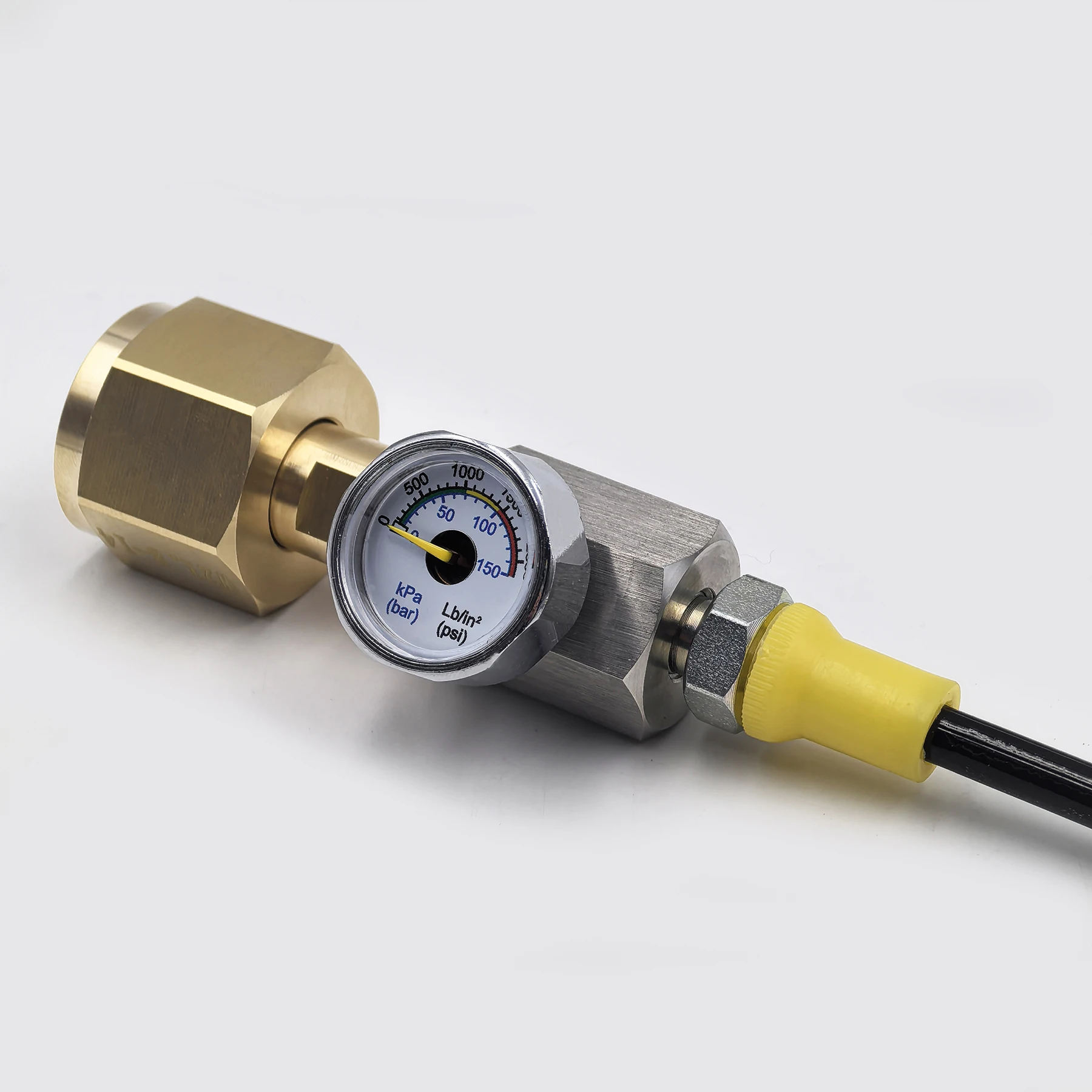 Soda Water Accessories Cylinder CO2 Refill Station Adaptor With Hose On/Off Adapter W21.8-14 or G3/4 or CGA320 Connector