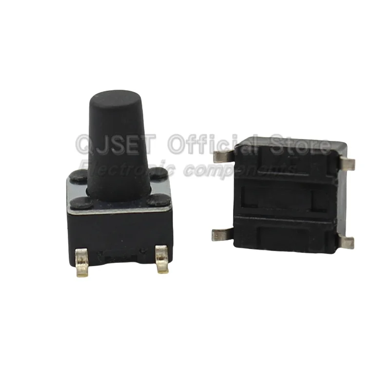 20 piezas interruptor táctil SMD 6*6*4,3mm 6x6x5/6/7/8/9/10/11/12/13/14mm 6X6 4 pines SMT horno de inducción botón táctil Micro interruptor