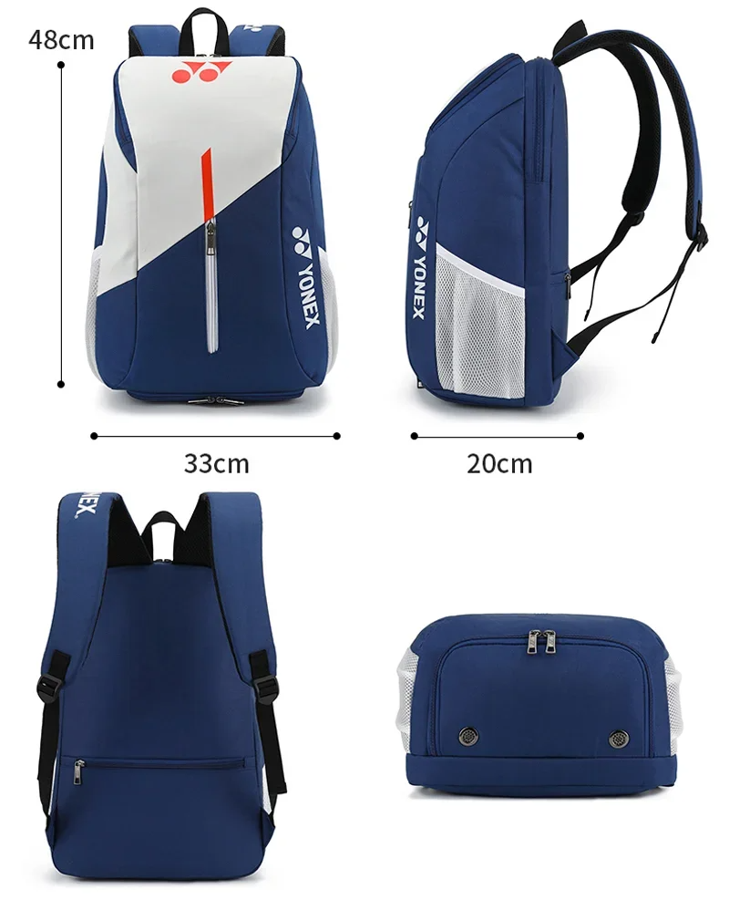 2023 YONEX Zaino Da Badminton Di Alta Qualità Per 2-4 Racchette Donna Uomo Con Scomparto Per Scarpe Borsa Da Tennis Dal Design E