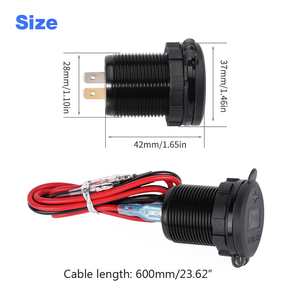 Для HONDA NX500 NX400 CB500X CB400X Мотоцикл QC3.0 USB-зарядное устройство 12 В Разъем питания Разъем Двойная USB-розетка Кабель NX 500