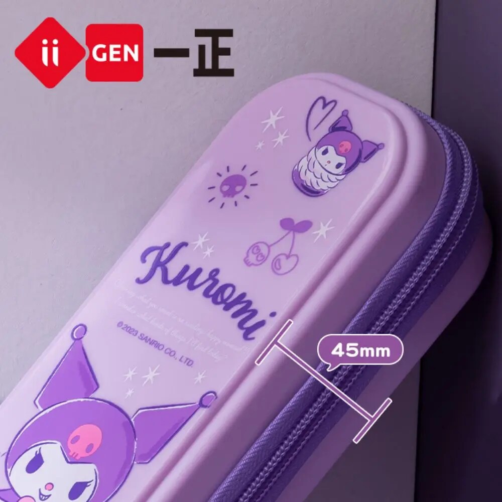 Iigen Sanrio กล่องปากกาทำจากผ้า PP สำหรับนักเรียนลายการ์ตูนกล่องดินสอกระเป๋าผ้าสำหรับเด็กผู้หญิงอุปกรณ์เครื่องเขียนในโรงเรียน