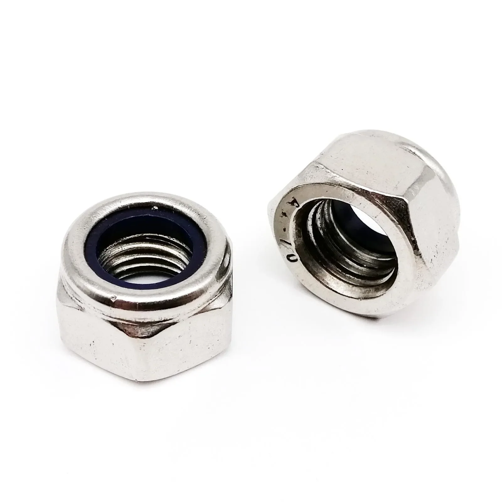 200pcs DIN985 Hex Nylon Insert Self Lock Nut Nylock Locknut Assortment Kit Set M2 M2.5 M3 M4 M5 M6 M8  Stainless Steel