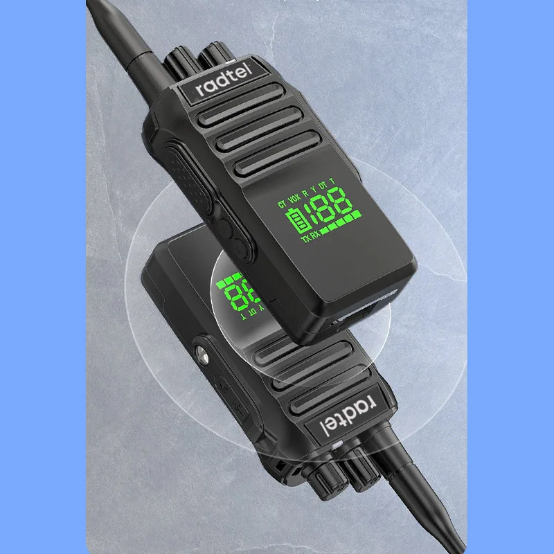 Radtel RT-493 10w IP67 impermeable UHF 400-470Mhz Radio bidireccional de negocios 199Ch frecuencia de copia rápida Walkie Talkie usb-c