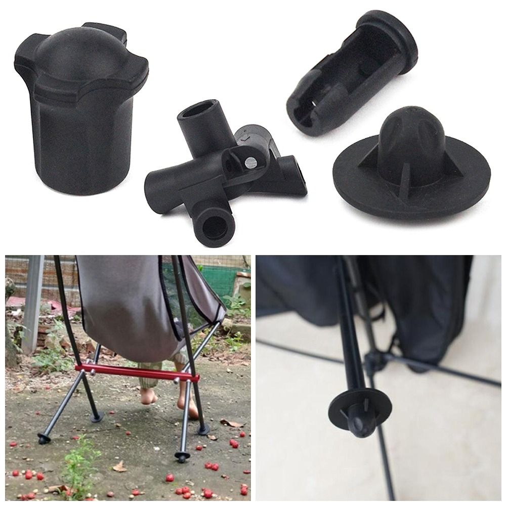 Accesorios para silla de acampada, fundas para patas de silla Moon, resistentes al desgaste, protectores de piernas con conector de enchufe, fundas antideslizantes extraíbles, 1 Juego