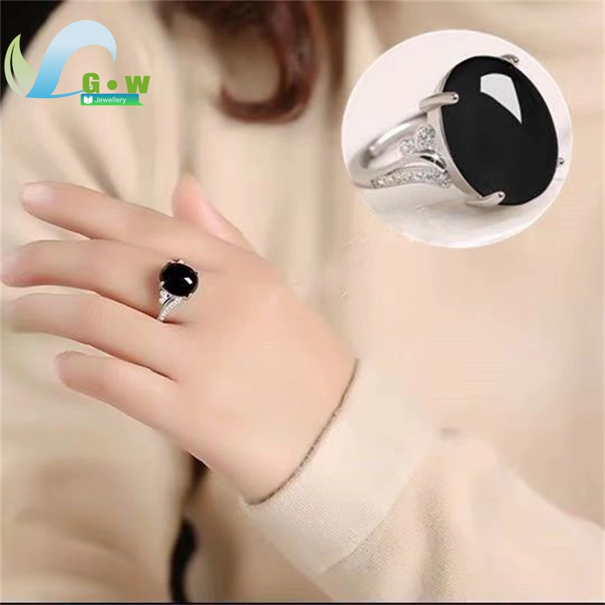 Anel de jade ágata vermelha para mulheres, ajustável, estilo simples, abertura, prata esterlina, joias finas, presente para mamãe, fêmea