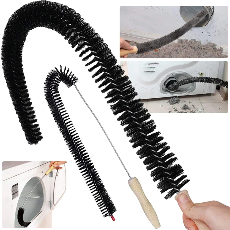 Cepillo de limpieza de tuberías largo Flexible, lavadora multiusos, secadora, eliminador de pelusas, cocina, alcantarillado, limpiador de polvo, cepillos, herramientas