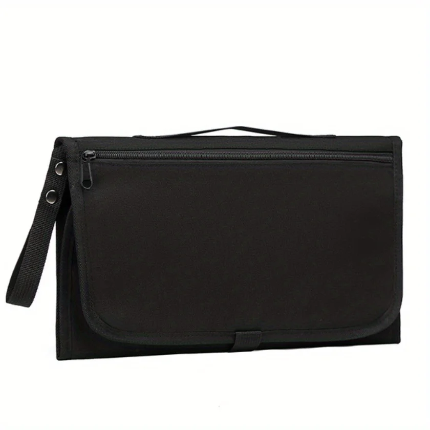 Almofada portátil para troca de fraldas: kit de estação de viagem à prova d'água com bolsos - presente perfeito para chá de bebê