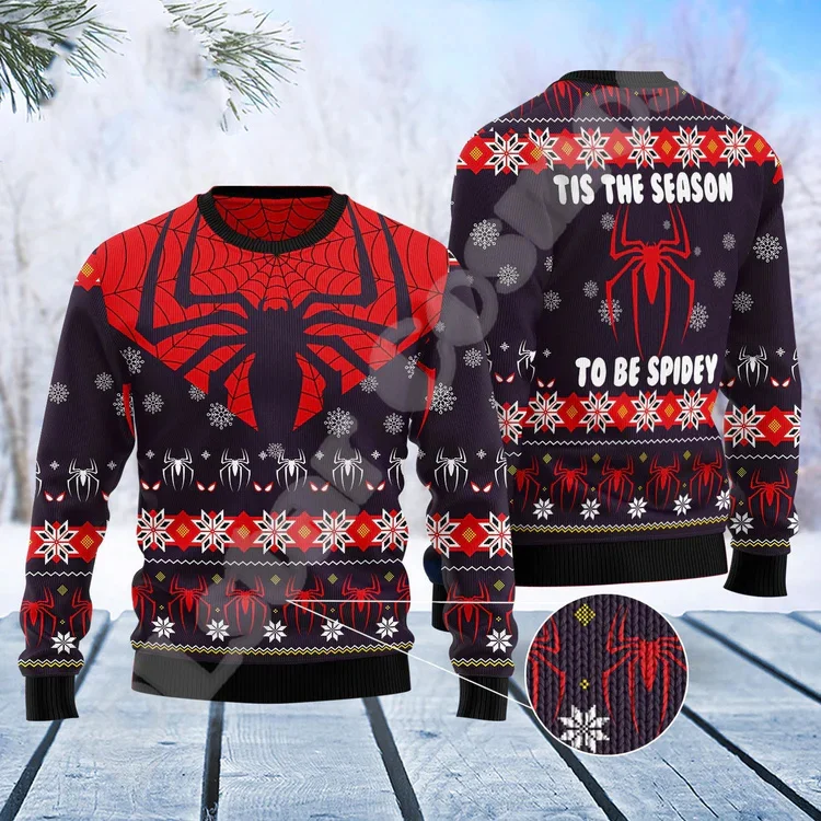 Weihnachten Gestrickte Pullover Graffiti Tattoo Retro Vintage Sweatshirts 3DPrint Unisex Pullover Harajuku Casual Lustige Langarm 18