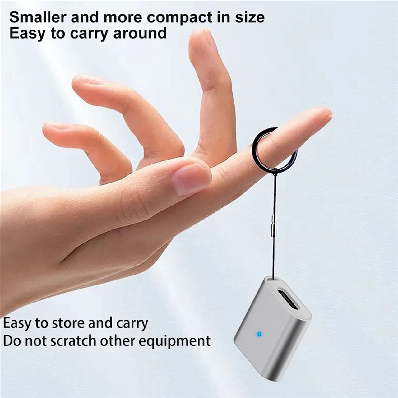 USB C/8 Pin Buchse auf magnetischen 3Pin Adapter Aluminiumlegierung Ladeadapter Typ C Stecker für Laifen Wave elektrische Zahnbürste