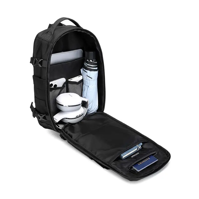 Ozuko bolsa de ombro transversal masculina, bolsa de peito à prova d'água, cintura tática, bolsa mensageiro com zíper, moda ao ar livre