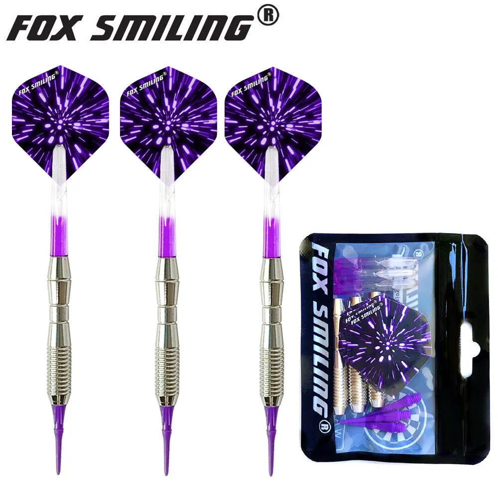 Fox Smiling 3шт 18г мягкие дротики с нейлоновыми наконечниками и валами