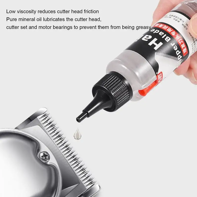 60ml tondeuse à cheveux tondeuses à huile tondeuse à huile huile de rasoir inodore réduit la Friction huile de barbier pour tondeuses outils de tondeuse à cheveux