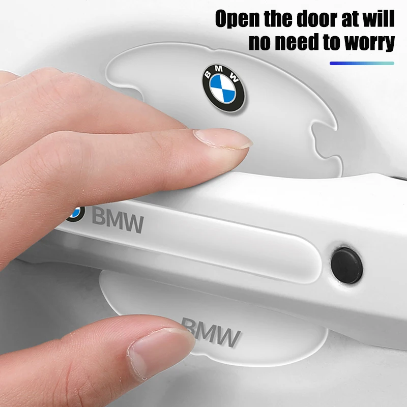 Pegatinas protectoras transparentes para manija de puerta de coche, para BMW 1 2 3 4 5 6 7 Series X1 X3 X4 X5 X6 X2 X7 F10 F15 F16 F20 F30 F18 F25