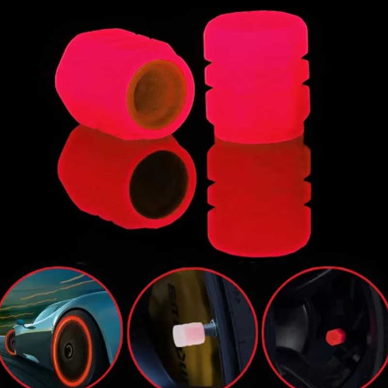 20 STKS Mini Lichtgevende Ventieldopjes Auto Motor Kleurrijke Gloeiende Kleppendeksel Band Wielnaaf Styling Decor Auto Accessoires