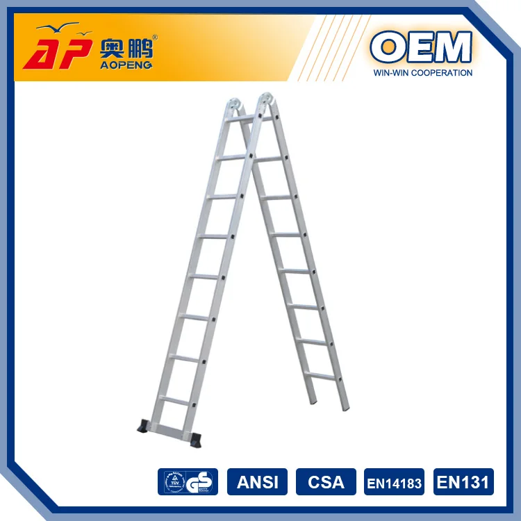 AP-208 Aluminium Folding Easy Stairs Adjustable Step Ladder