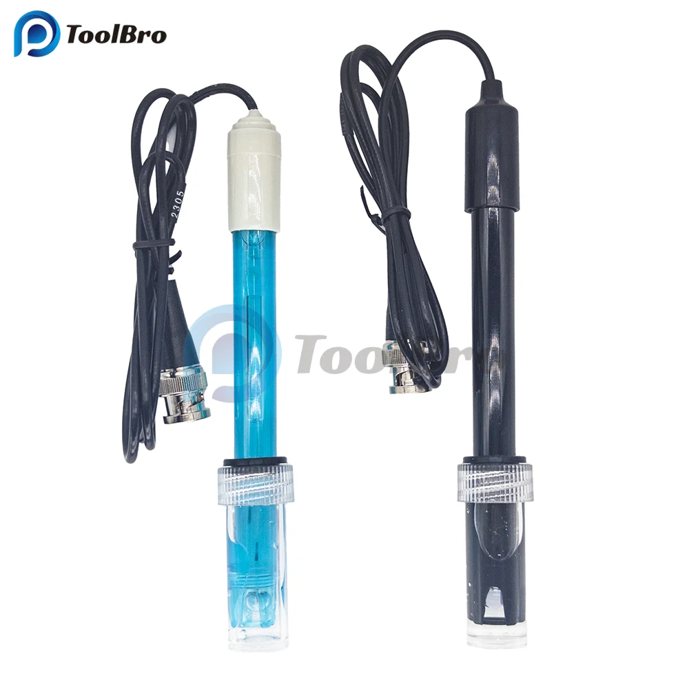 Sonda de Sensor de electrodo de PH, Analizador de agua de piscina de laboratorio, probador de medidor, sonda de PH, conector BNC, experimento industrial de fábrica
