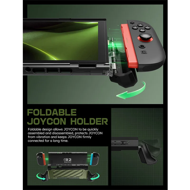 SUPCASE Dockable UB Pro-funda protectora de grado militar, accesorios For Nintendo Switch 2 Case (2025)