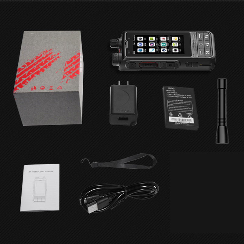 Новое сетевое радио ANYSECU W6PLUS Android 10, 4G, UHF, 400-470 МГц, рация, WIFI, разблокированное POC-радио, работает с REAL-PTT ZELLO