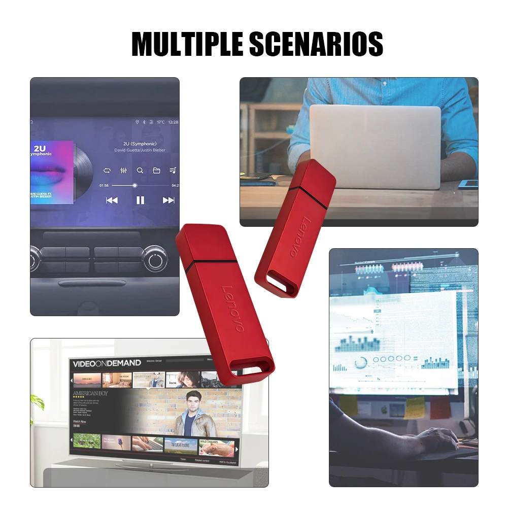 Lenovo 64TB U Disk Mini Pen Drive USB Memory New USB Flash Drives 2TB TYPE C High Speed Usb 3.1 Waterproof Pendrive Metallic