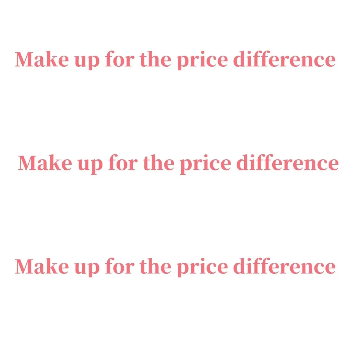 Compensar la diferencia de precio