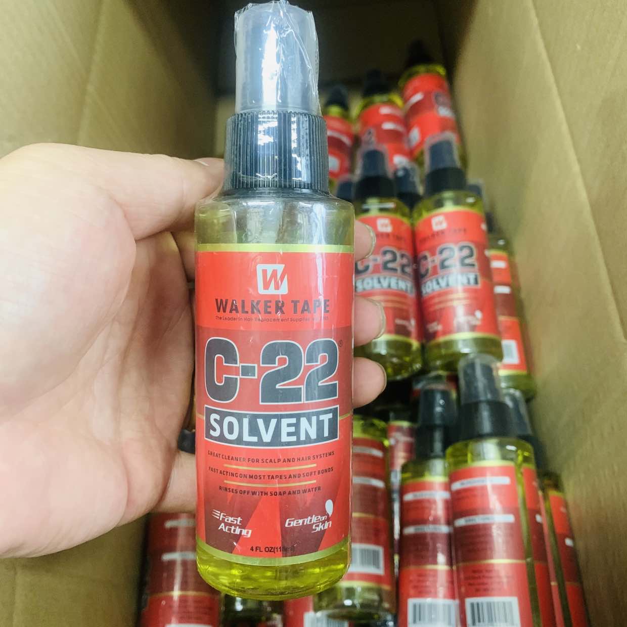 BOYMIA 4 液量オンス 118 ミリリットルウォーカーテープ C-22 溶剤リムーバー頭皮とヘアシステムに最適なクリーナーほとんどのテープに即効性
