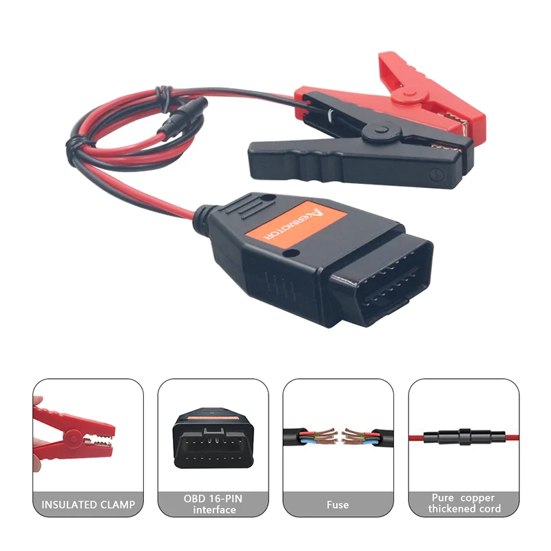 AER BT-30 Clipes de bateria Conectores OBD2 Protetor de desligamento de emergência Cabo de memória ECU BT 30 Carro Tome o cabo de eletricidade