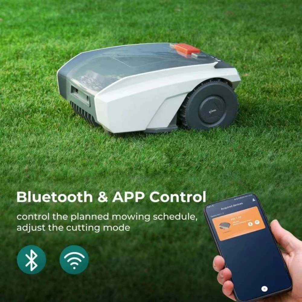 Customized Fully Automatic DIY Rotary Lawn Mower Robot 125cc 24v Battery Mobile Phone - Efficient Planning Path for Pruning Gard