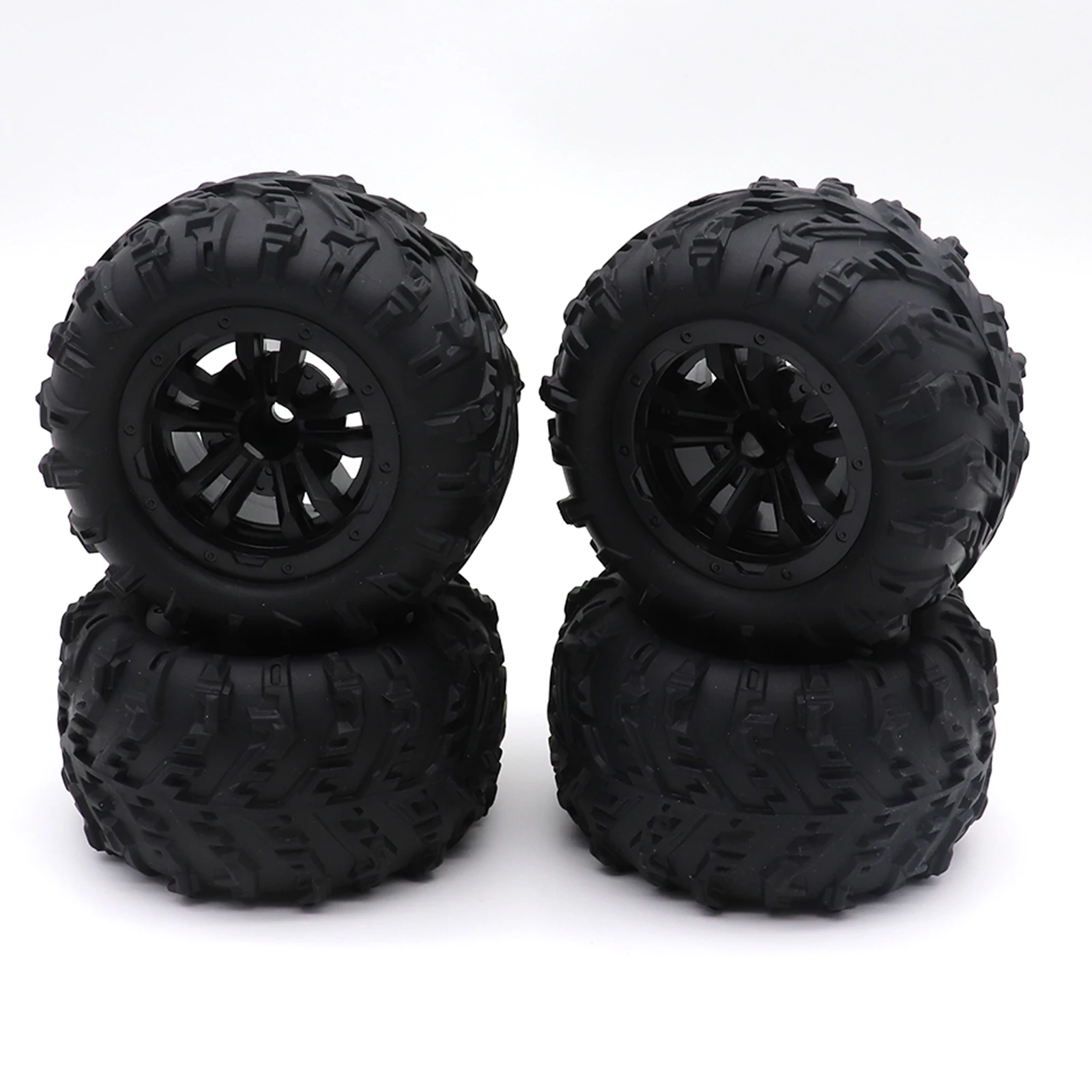 4 SZTUK 12mm sześciokątnych antypoślizgowych gumowych opon 6034 do SCY 16101 PRO 16102 PRO Upgrade 1/16 RC Monster Truck Wheel Parts