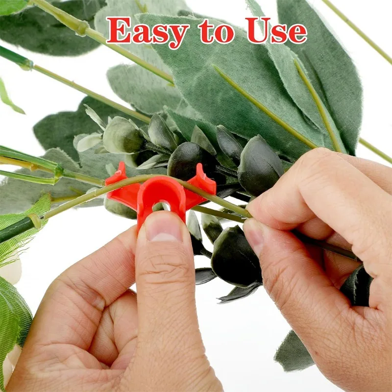 Abrazadera para plantas, dispositivo de doblado, ramas de vid y flores, Clips de entrenamiento para tallo de plantas, doblador de crecimiento de plantas, abrazaderas de soporte de Control, 100/10 Uds.