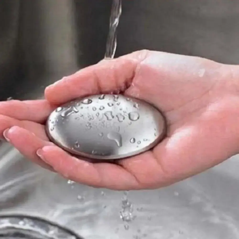 Sabonete de aço inoxidável, barra de cozinha, eliminador de odor, pedra, limpadores corporais, banho, chuveiro, suprimentos