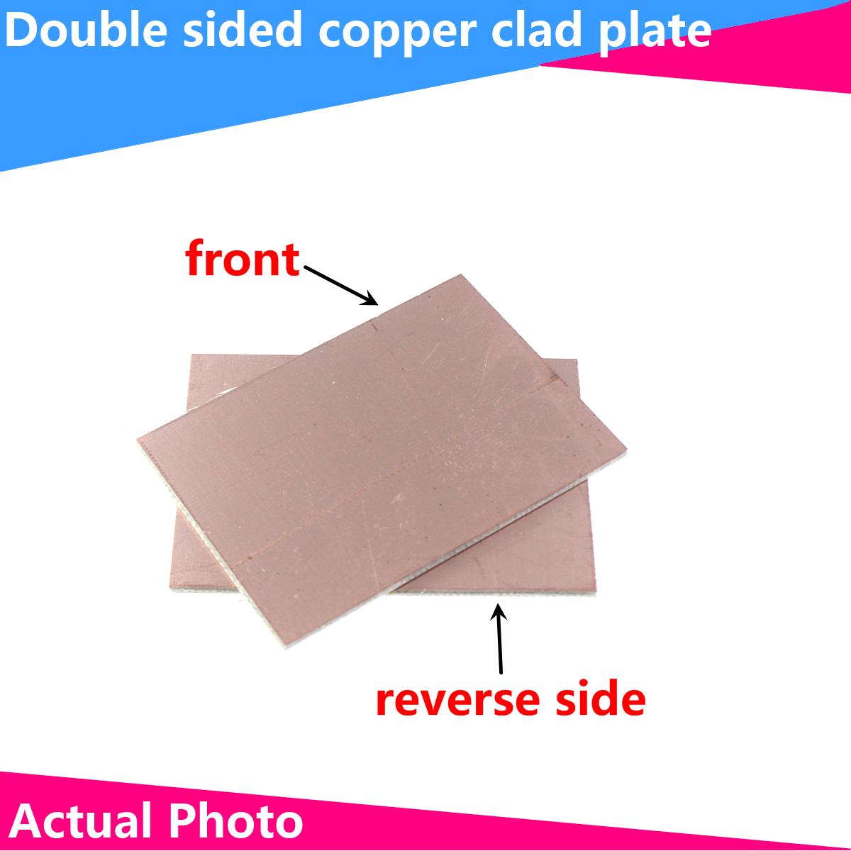 5PCS 5x7 7x10 10x15 12x18 15x20 ซม.FR4 ทองแดงลามิเนตแผ่นวงจร PCB สองด้าน