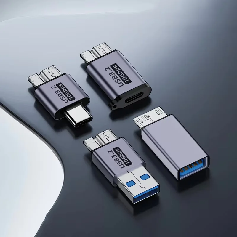 Micro B USB C 3.0 Male to Type C Female Adapter Type-C USB3.0 Micro B Connector for External Hard Drive Disk HDD Cable Adapter