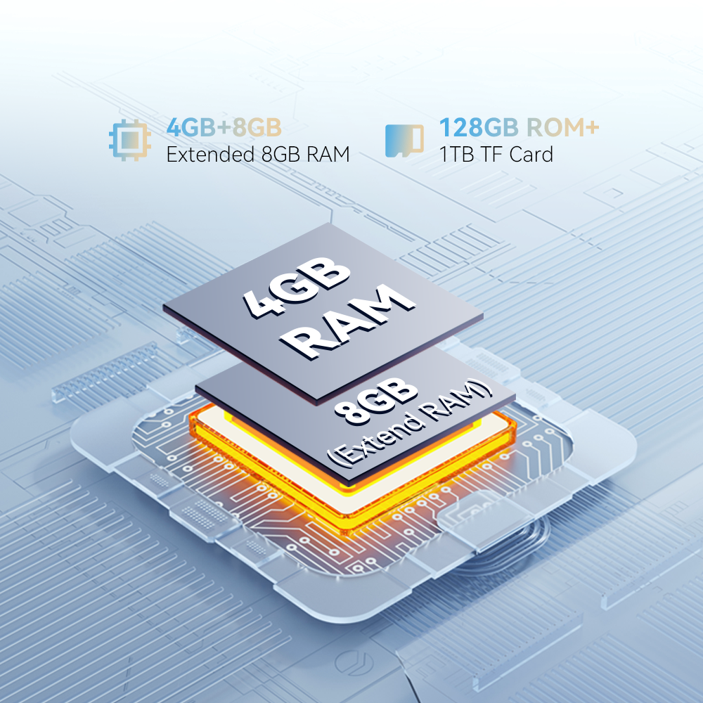 Cubot A20, Smartphone Android 14, 12GB RAM (4GB+8GB ampliados)+128GB ROM, Pantalla HD+ de 6.745 pulgadas y 90Hz, Batería de 5100mAh, Cámara de 48MP, Face ID, 4G celulares, OTG telefonos celular, smartphones