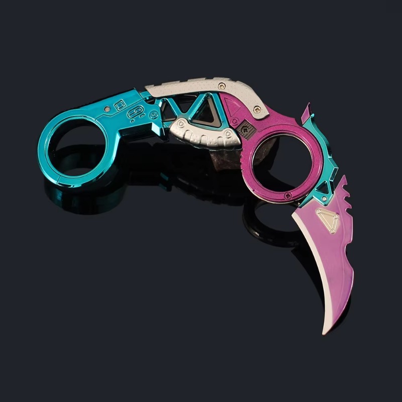 APEX Game Peripheral 18cm Weapon Fluorescent Claw Folding Knife Model Alloy Family Heirloom Collection Decora Ornament Toys Gift