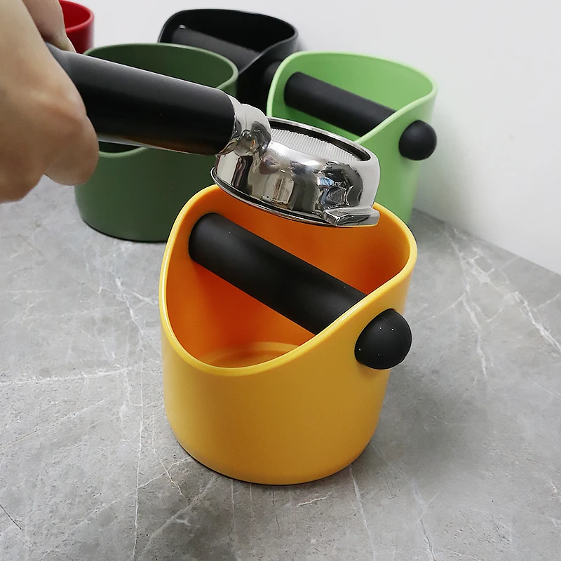 Coffee Knock Box com barra removível, Anti Slip Grind Dump Bin, Absorvente de choque, Barista Espresso Machine Accessories