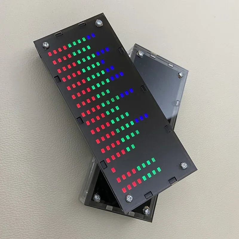 DC 5V LED Indicatore di livello dello spettro musicale Ritmo Cavo luminoso Display di controllo vocale VU Livello dello spettro musicale
