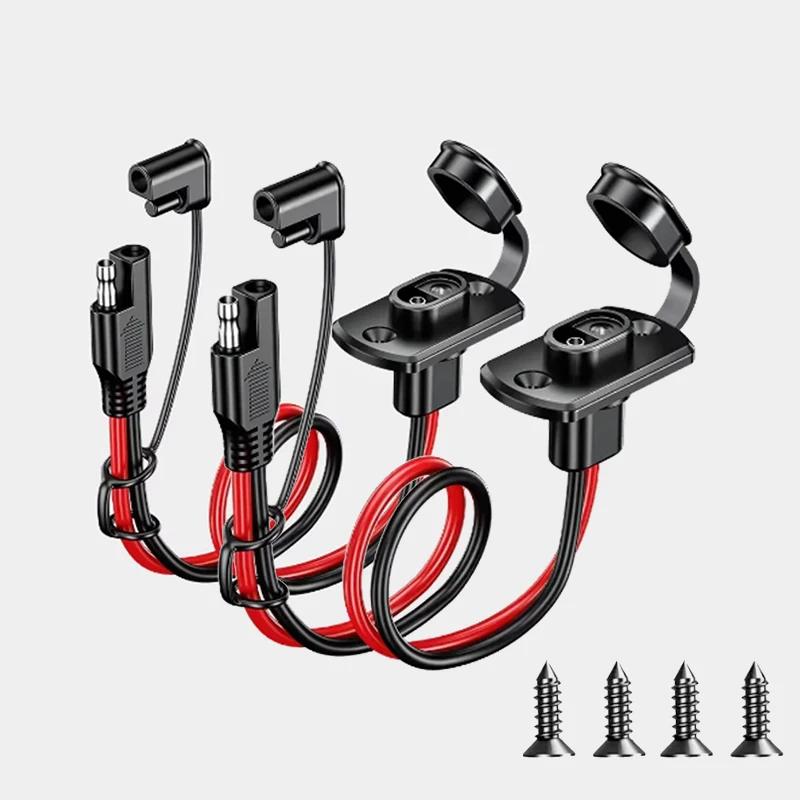 SAE Schnellverbinder-Kabelbaum, SAE-Adapter, Stecker auf Buchse, Kabel, 1 Fuß, 12 AWG, SAE-Verlängerungskabel