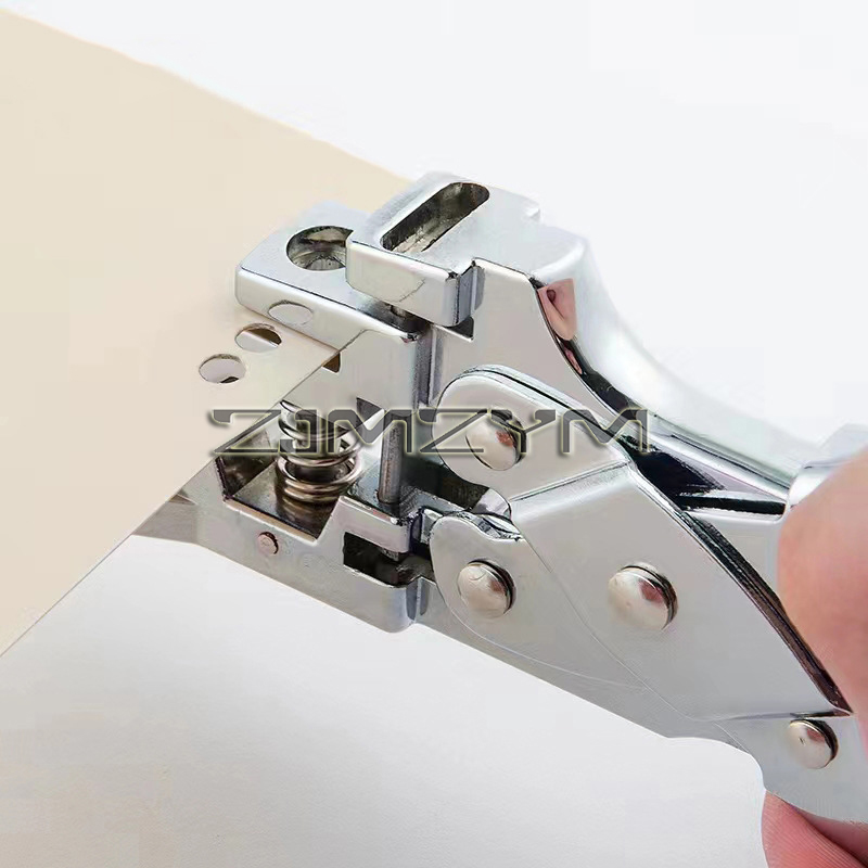 Multifuctional Hole Puncher PVC พลาสติก ID เครื่องตัดกระดาษเครื่องมือ Plier Hole Identity Puncher Punch เครื่องเขียนอุปกรณ์สํานักงาน