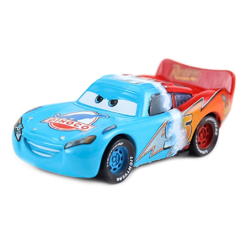 Disney Pixar Cars 3 RUST·EZE DINOCO # 95 figura de Anime de carreras de dos colores Lightning McQueen 1:55 vehículos de aleación fundidos a presión juguetes regalos
