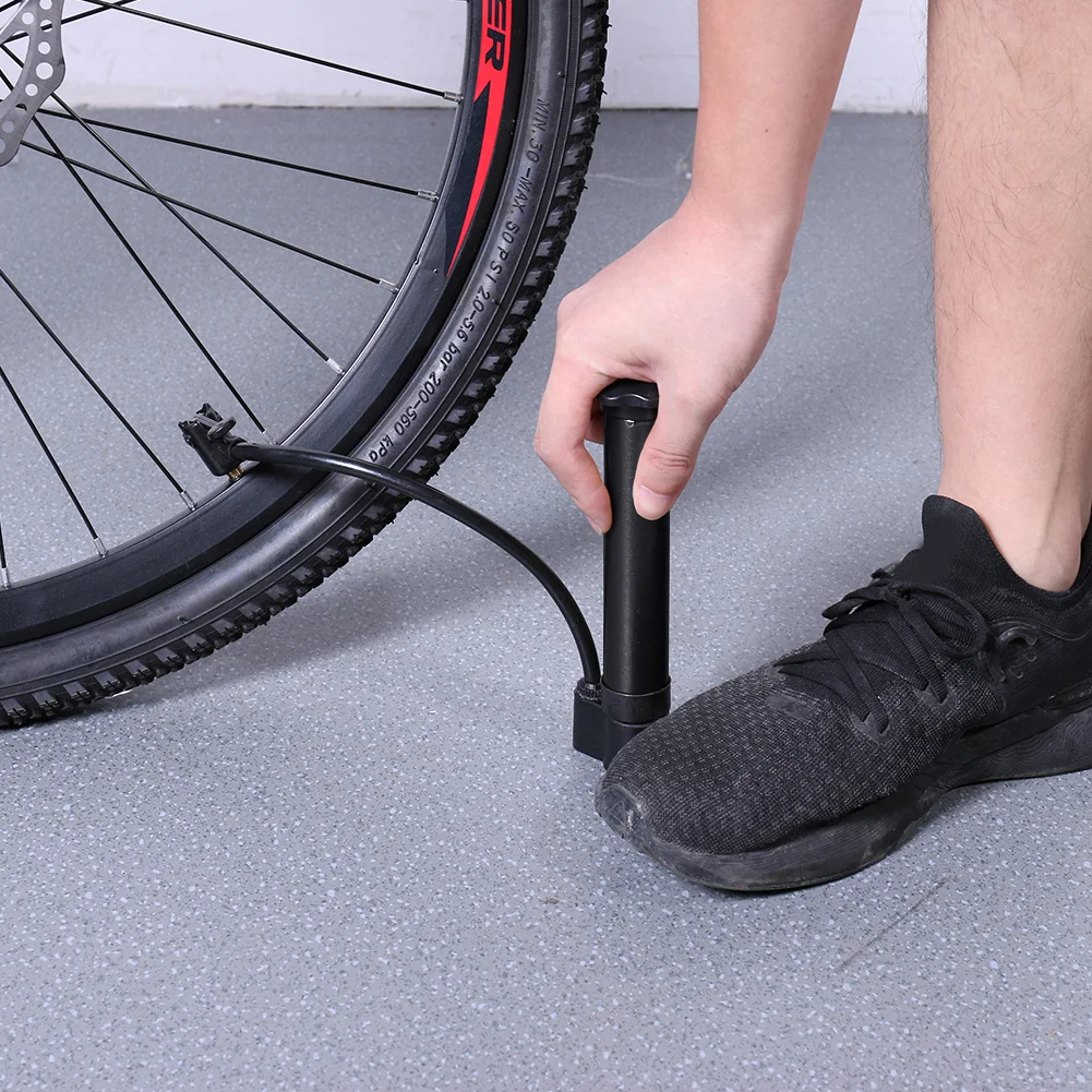 휴대용 자전거 펌프 Schrader 밸브 80PSI 경량 풍선 수동 공기 펌프 MTB 도로 자전거 타이어 팽창기 사이클링 액세서리