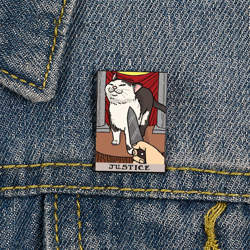 Broche de gato triste da marca Tarot de venda quente