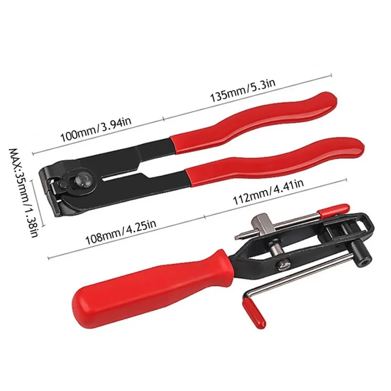 1 Set CV Joint Boot Clamp Zangen Set Auto Banding Werkzeug mit Cutter Edelstahl Ohr Typ Automotive Schlauch Achse Reparatur Tools Kit