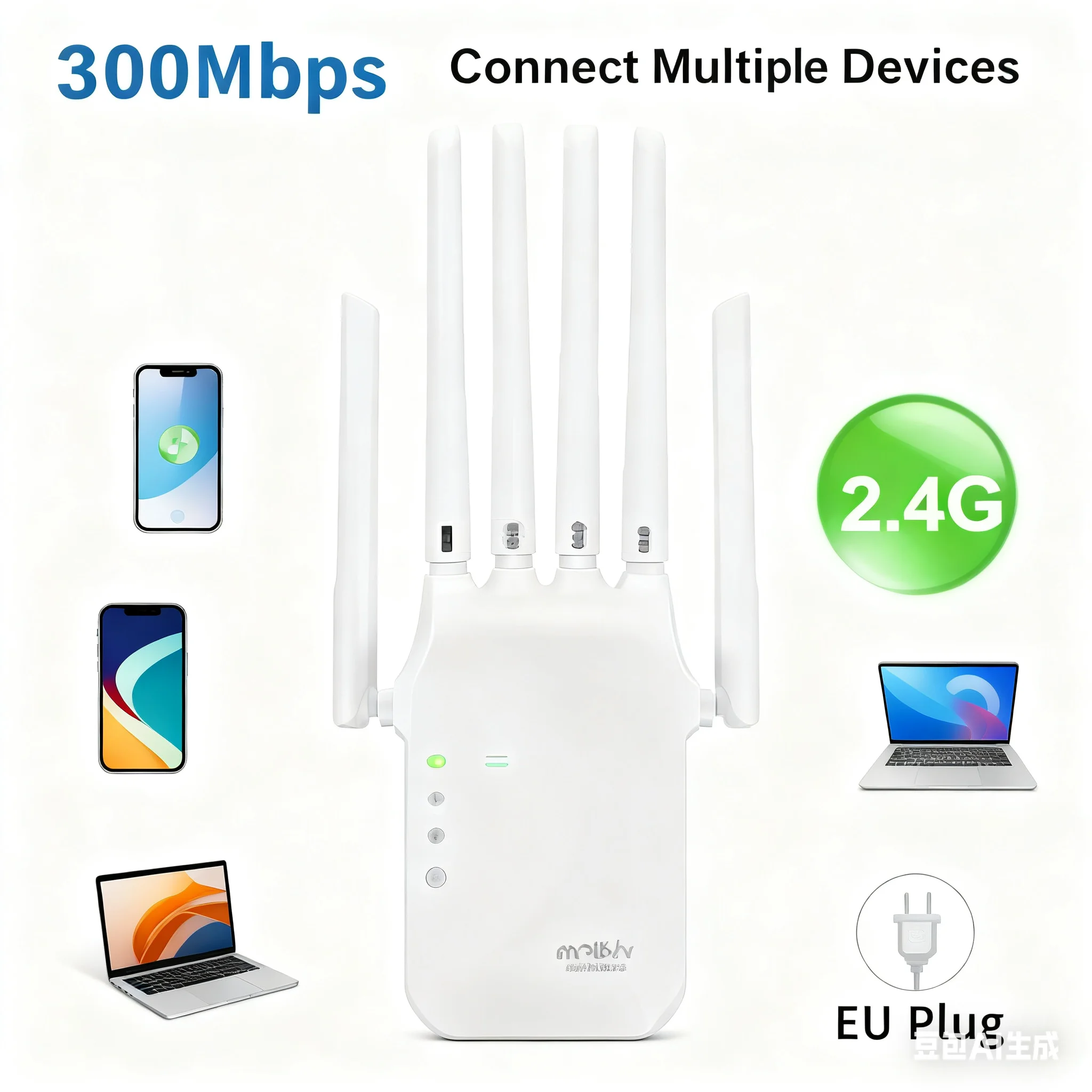 1200Mbps Wifi Amplifier Dual band 2.4G 5G Repeater Network Expander Range Extender WiFi Signal Booster Wireless Router