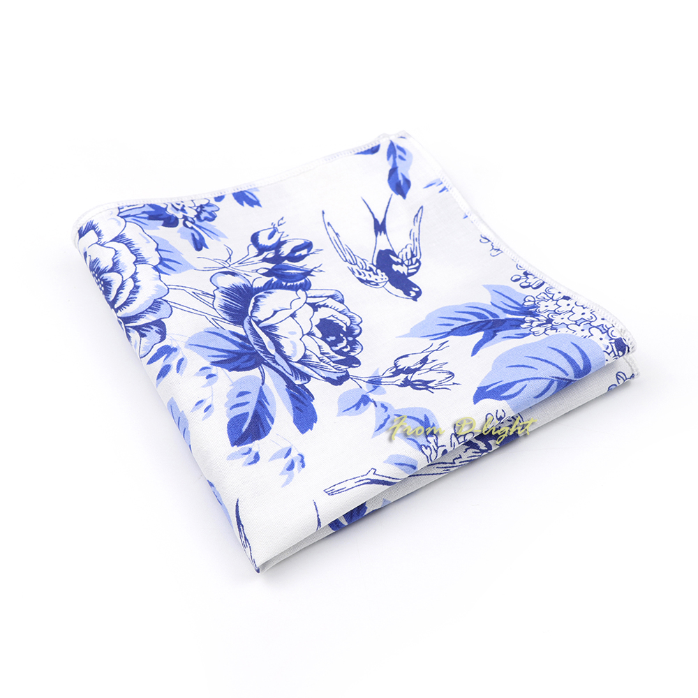 แฟชั่นดอกไม้พิมพ์ผ้าเช็ดหน้าผ้าฝ้าย 100% ผู้ชายชุดผ้าเช็ดตัว 24 ซม.Multicolor ดอกไม้อเนกประสงค์ชุดอุปกรณ์จัดแต่งทรงผม